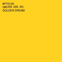 #FFD120 - Golden Dream Color Image